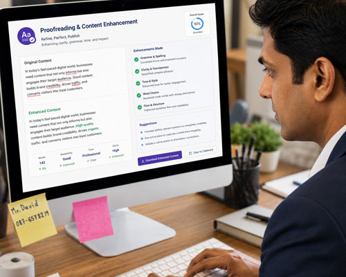 Proofreading & Content Enhancement